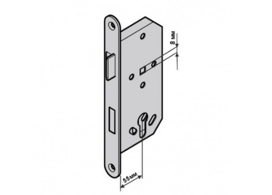 Врезной замок для двери ZK Hormann (545805)